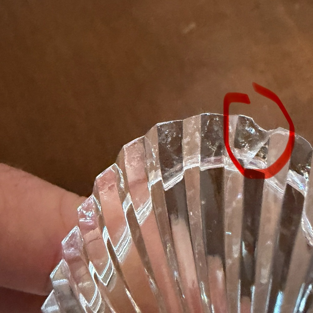 Waterford Crystal Heart Shaped Trinket Box, Minor Chips - Picture 10 of 12